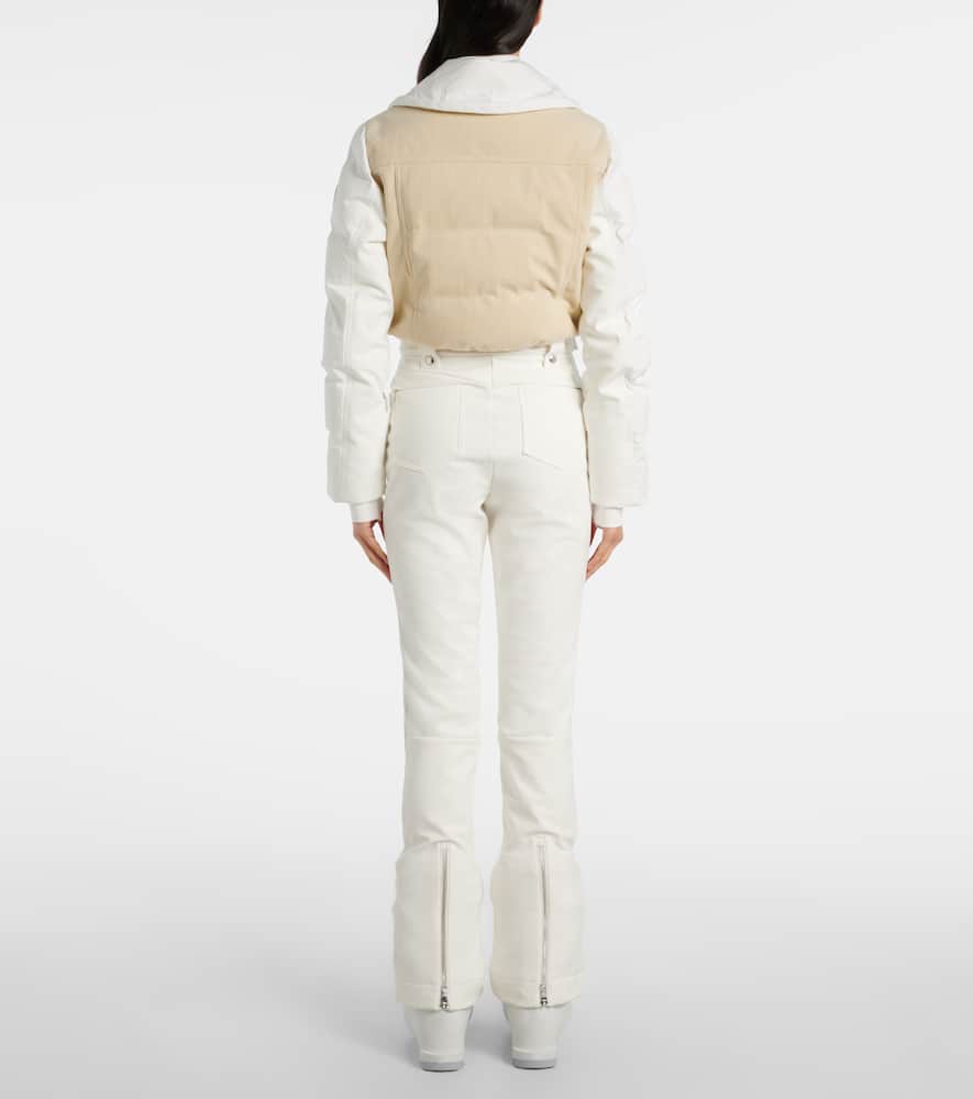 Karei corduroy-trimmed ski suit