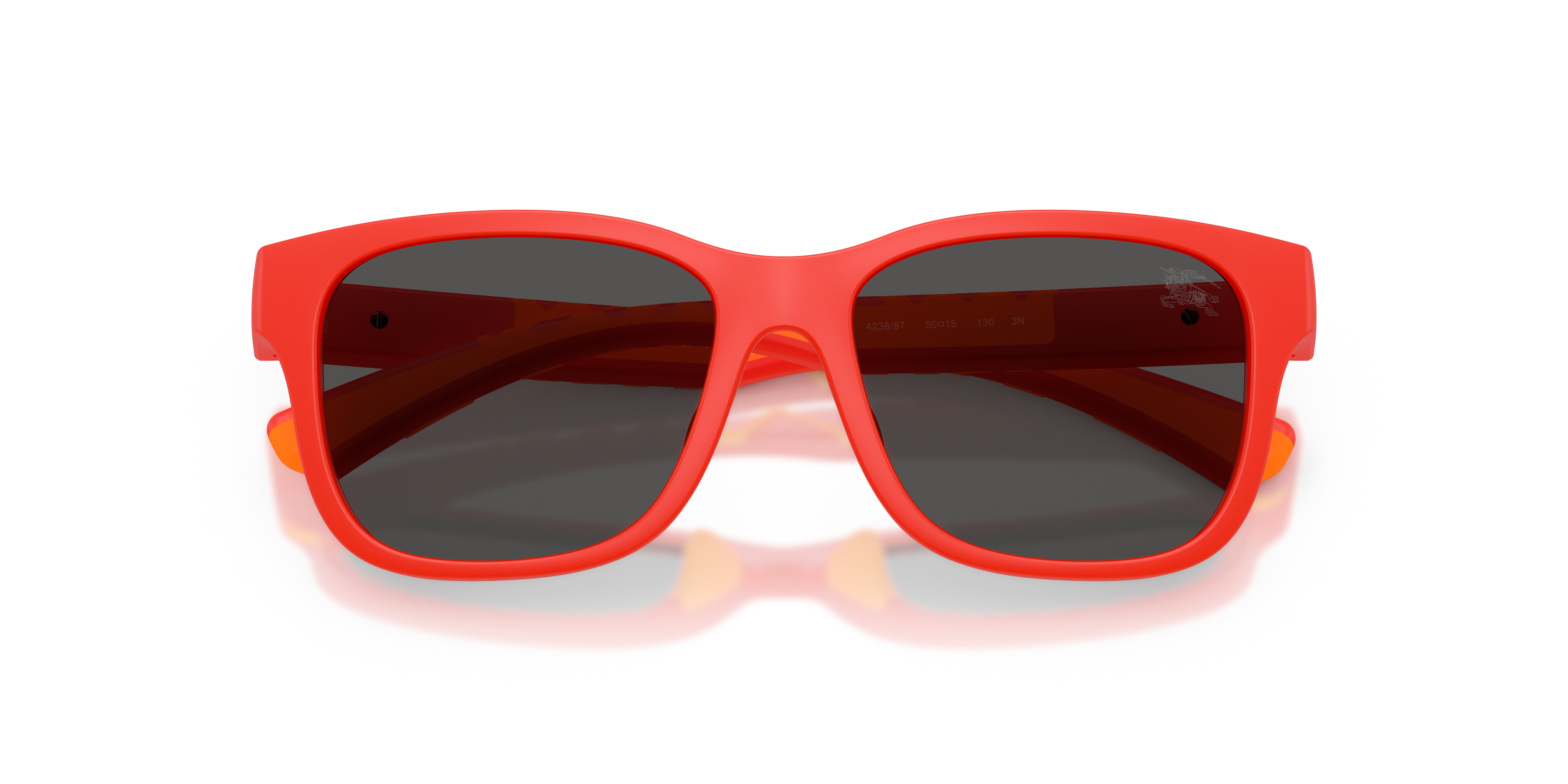 Burberry Kid Burberry JB4007U 423887 Sunglasses Injected Red Grey Squared Norma