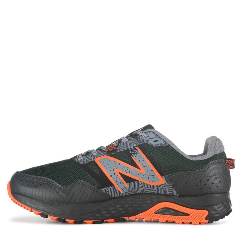 New Balance Men's 410 V8 Trail Running Shoe, Black/Cayenne/Shadow Grey, 11