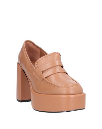 Woman Loafers Brown Size 10 Leather