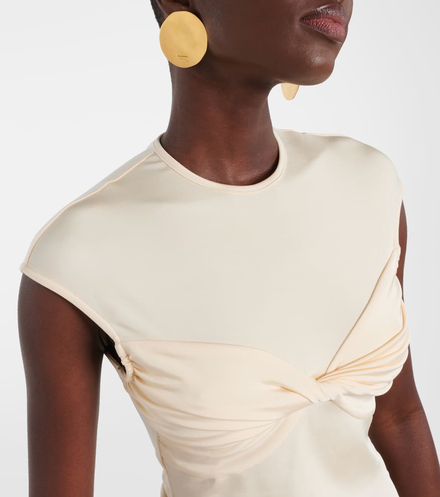 Paola gathered jersey top