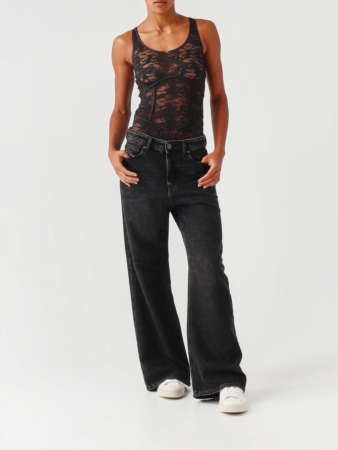 Bodysuit Woman color Black