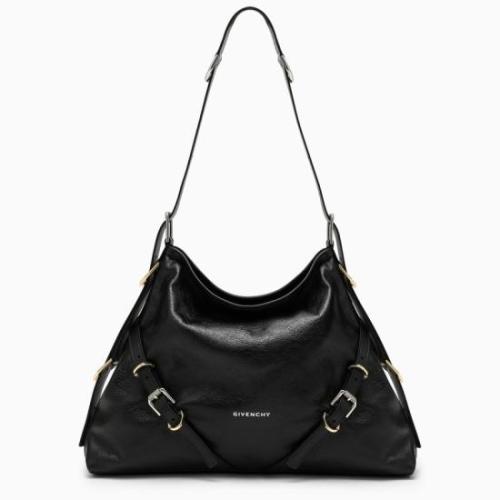 Medium Voyou shoulder bag - Black