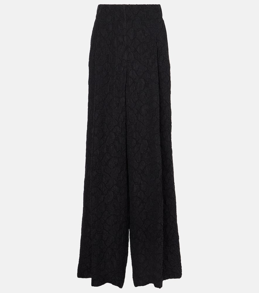 High-rise wide-leg pants
