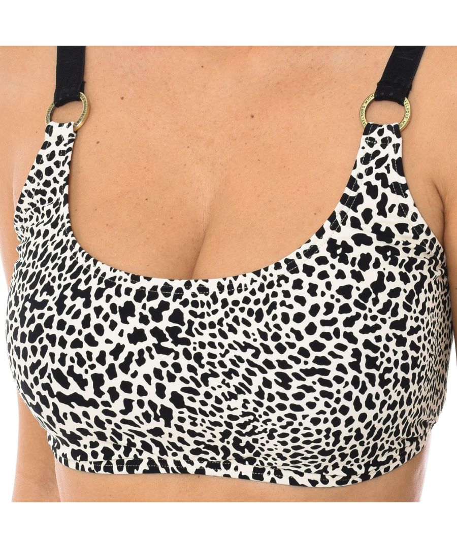 Michael Kors Womens bralette style bikini top MM3K601 - White - Sma