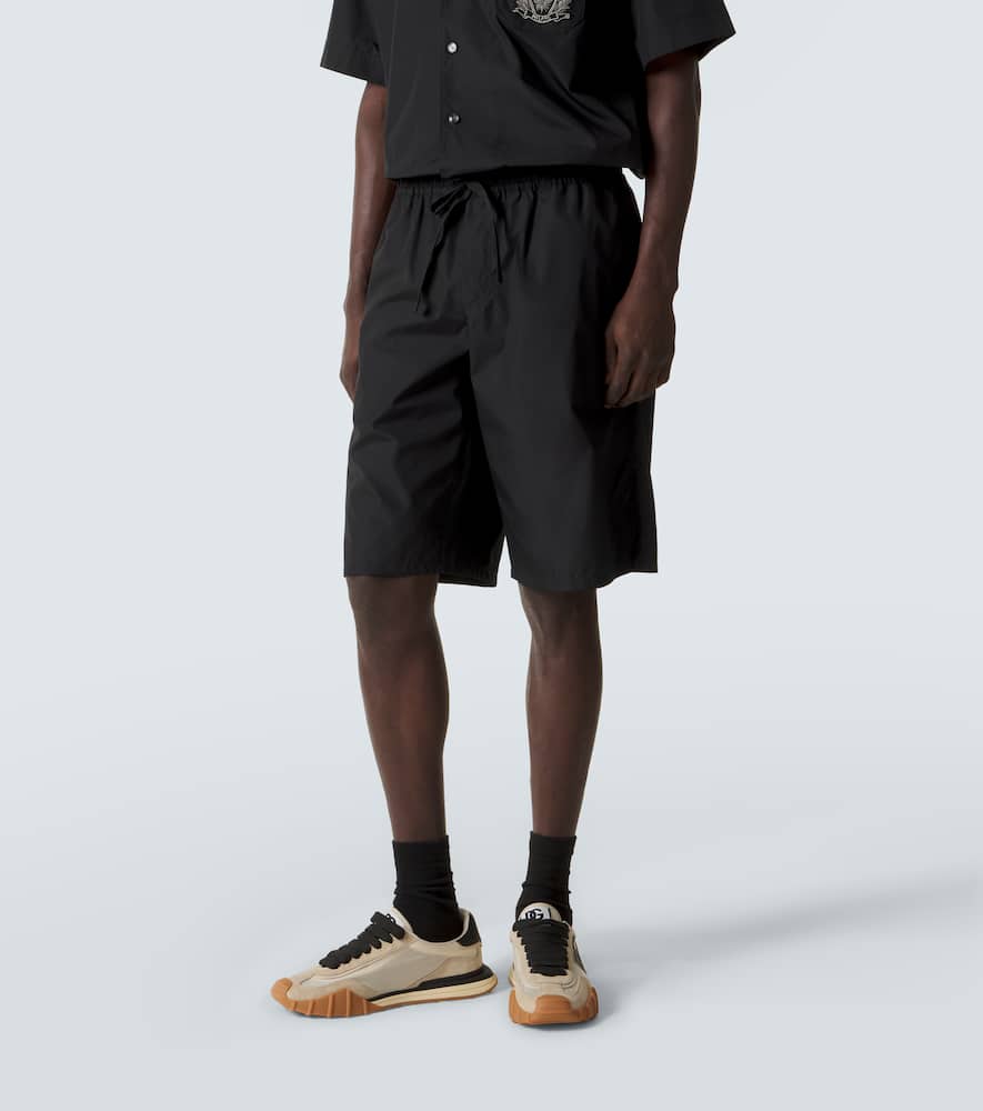 Vanity cotton poplin Bermuda shorts