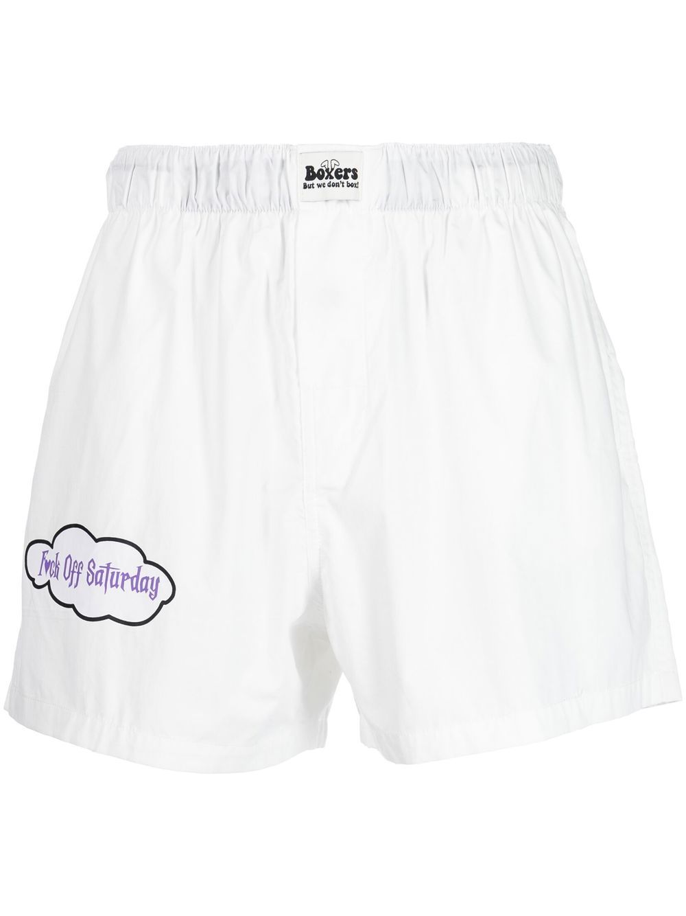 Logo-print boxer shorts - White