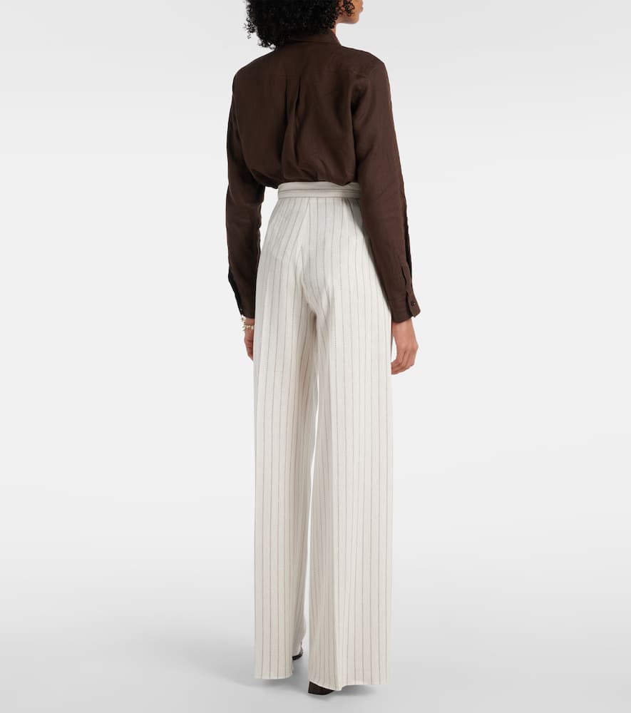 Clarion cotton and linen straight pants