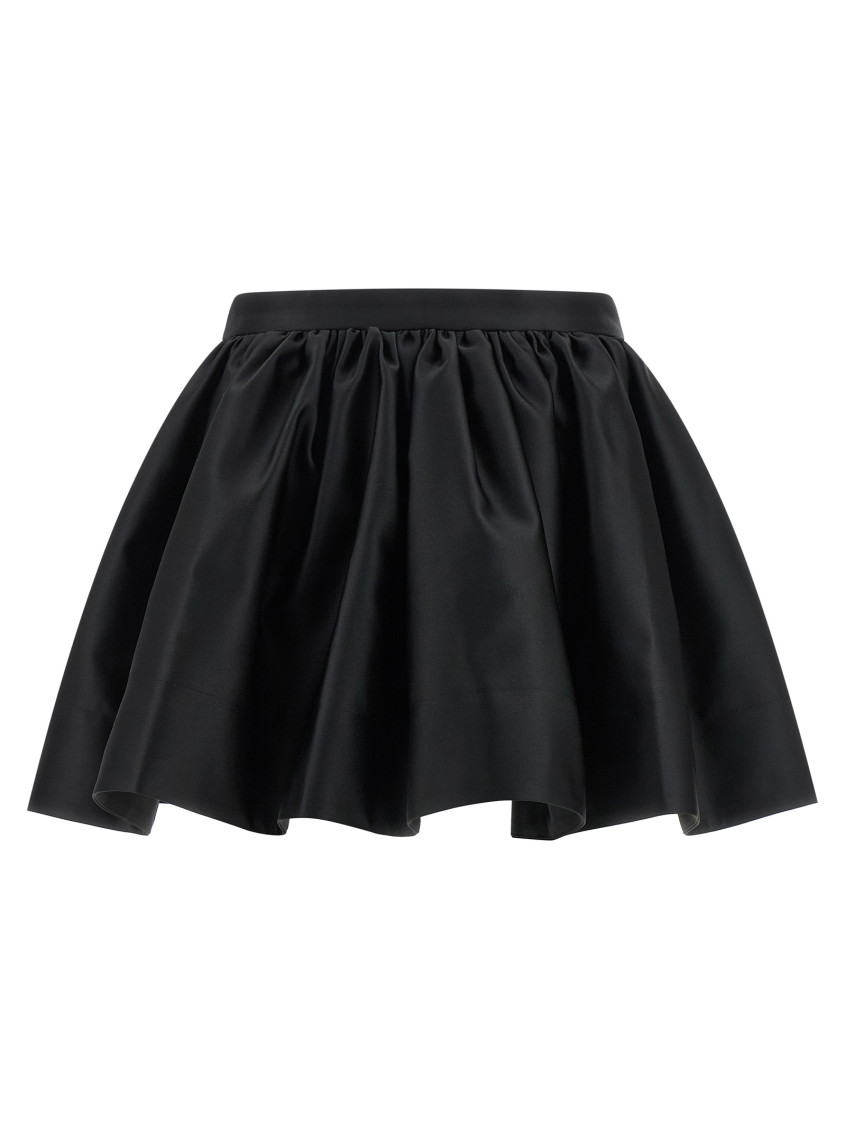 Black Satin Skirt