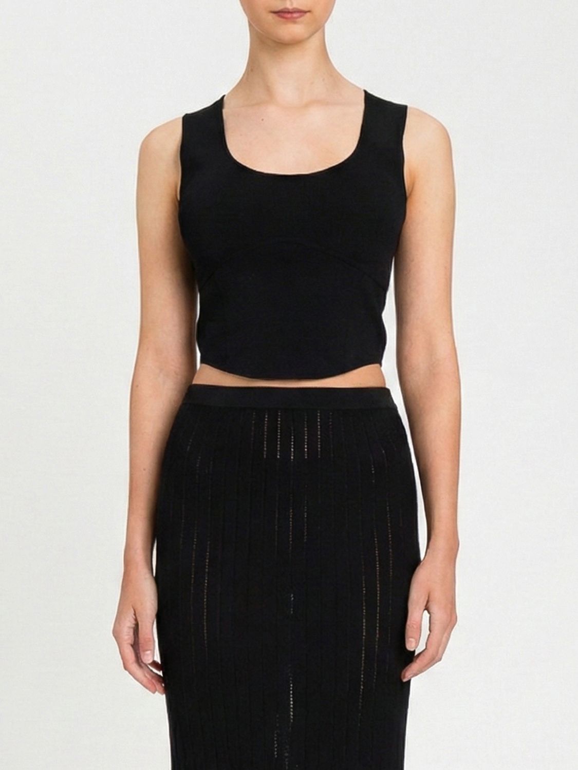 Top Woman color Black