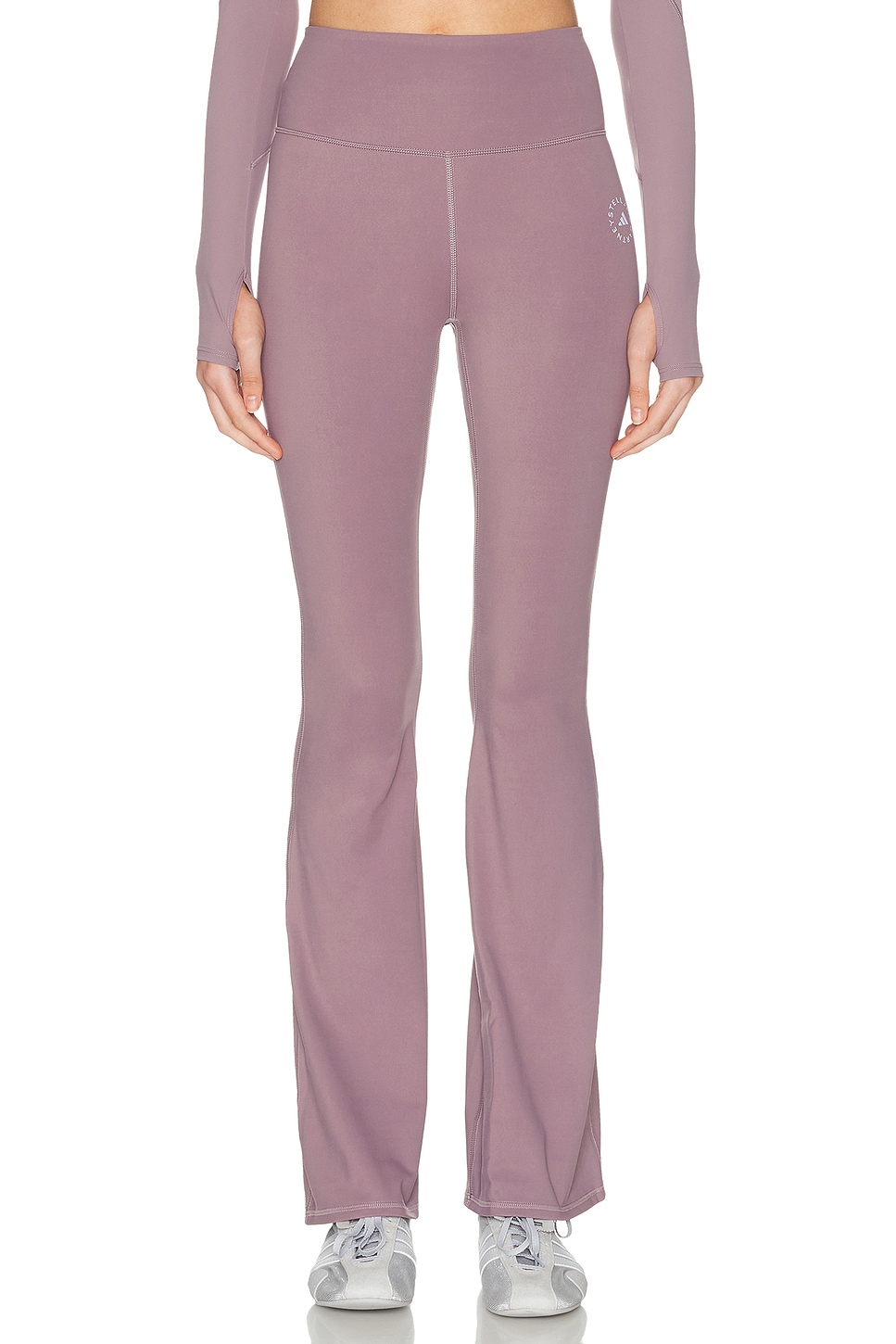 Adidas by Stella McCartney Flare Leg Legging in Legacy Purple - Purple. L also in M