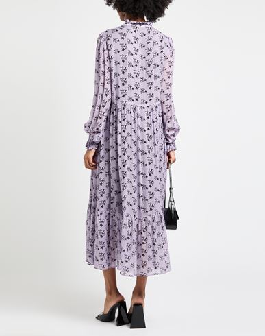 Woman Midi dress Lilac Size 10 Viscose