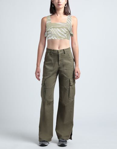 Woman Top Sage green Size 4 Cotton