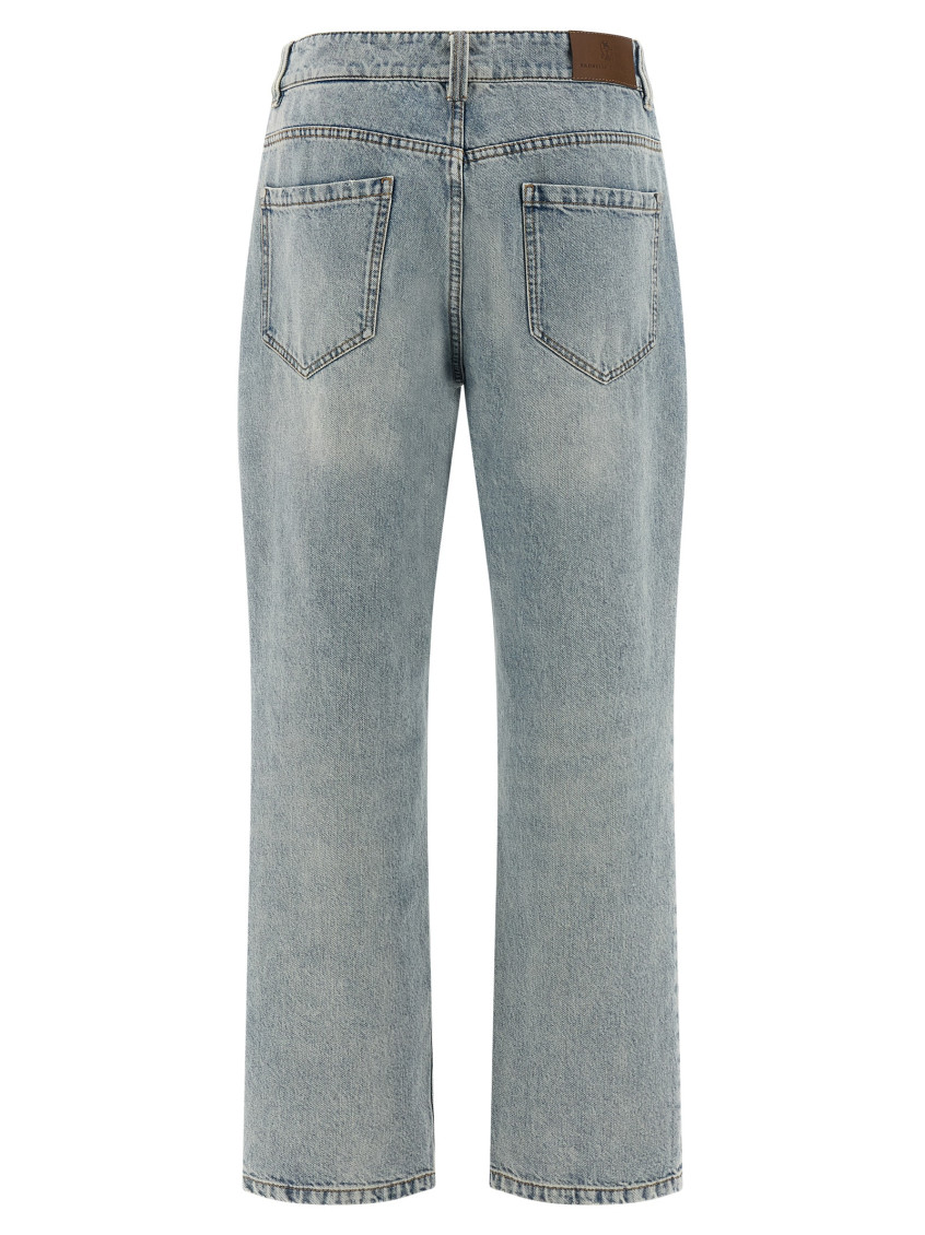 Brunello Cucinelli - retro style jeans belt loops five pocket