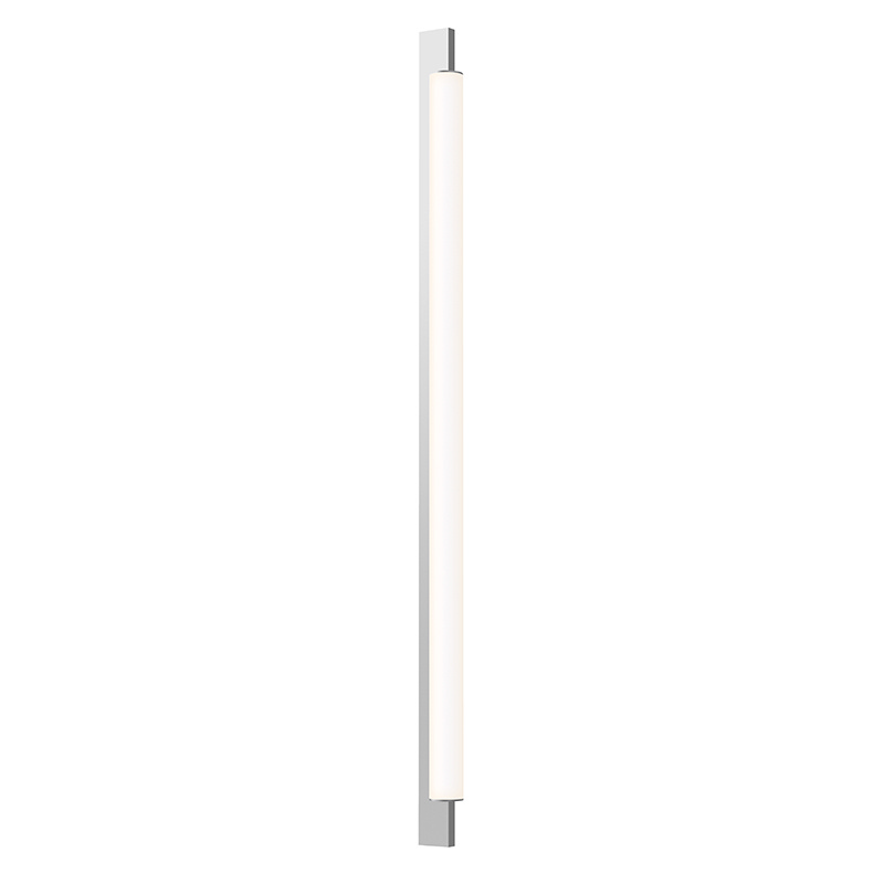 Bright Satin Aluminum LED Bath Bar from the Keel Collection