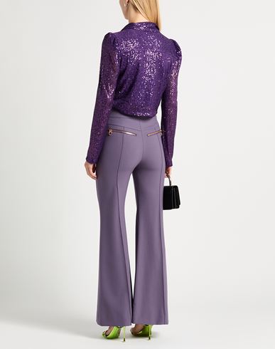 Woman Top Purple Size M Polyester