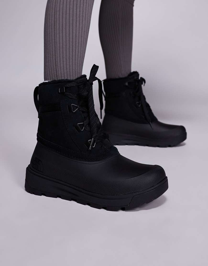 Shellista V lace waterproof boots in black