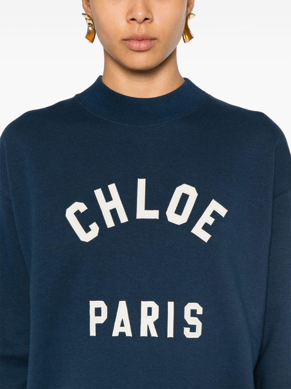 Chloè Logo Cotton Sweatshirt