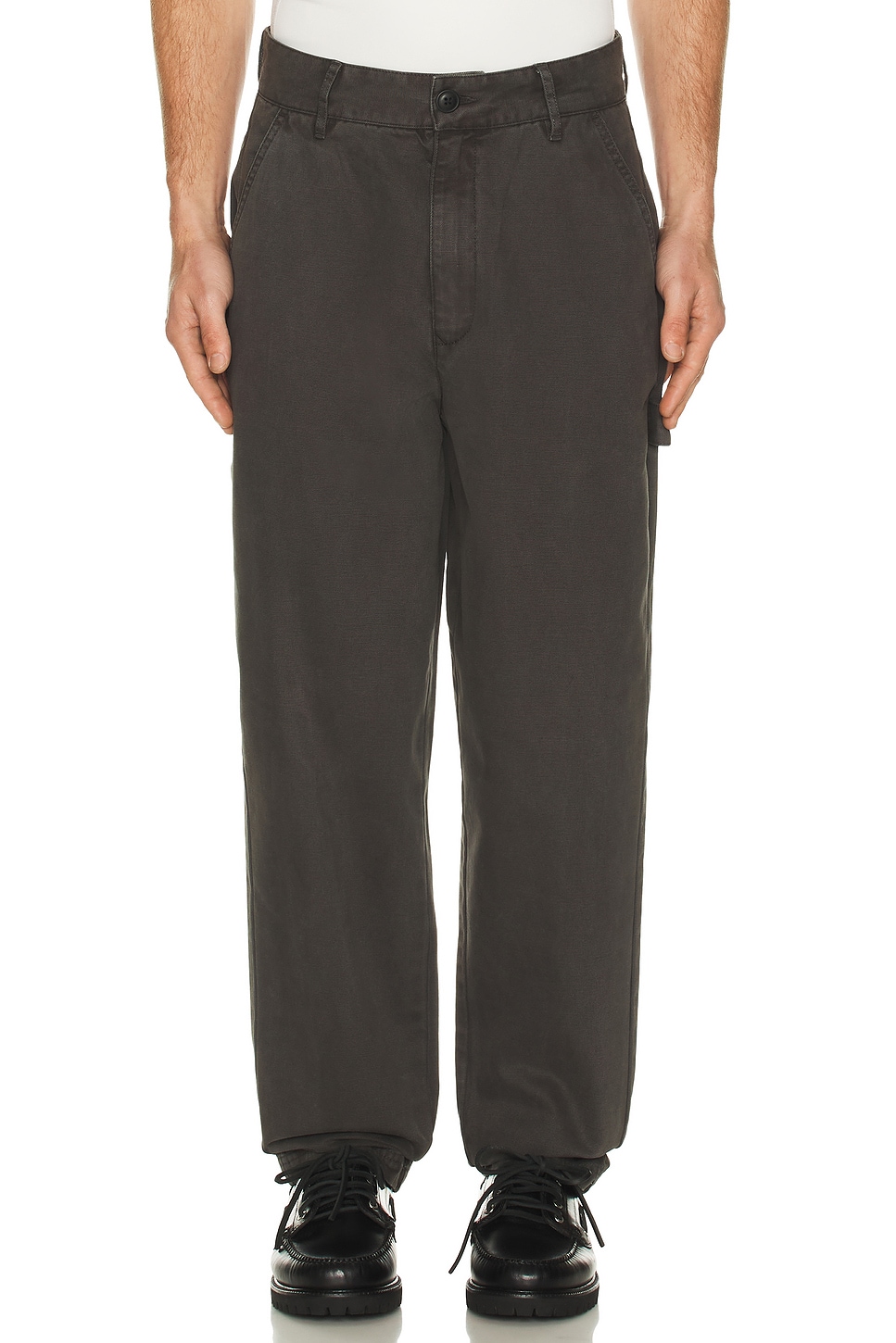 Barbour Bowland Relaxed Fit Trouser in Black - Charcoal. 30 also