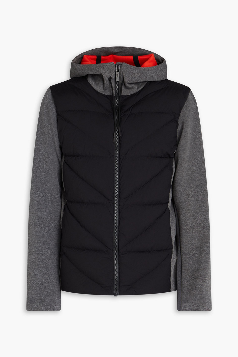 Robson IV quilted shell and scuba hooded down jacket