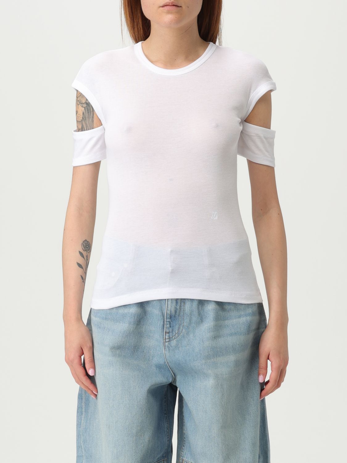 Cut-out T-shirt - Black