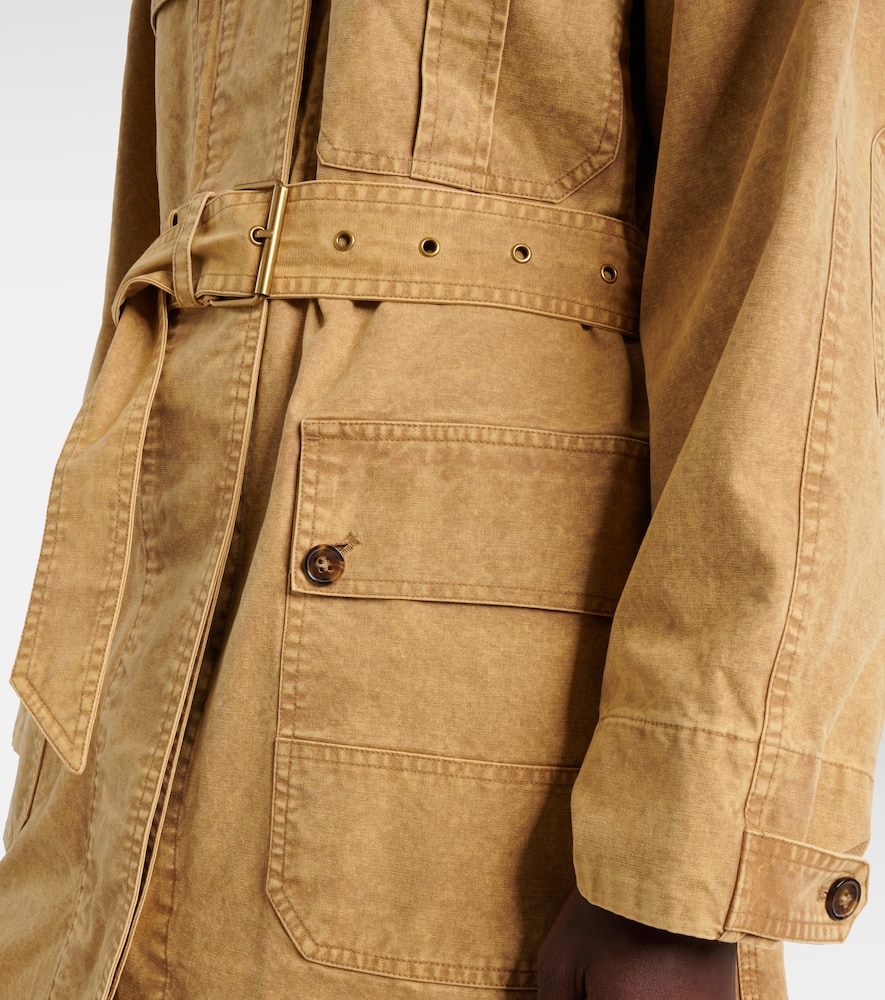 Michaela denim trench coat