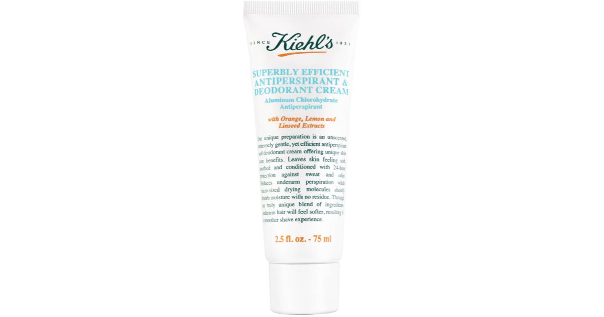 Kiehl's Superbly Efficient Antiperspirant & Cream Deodorant for all skin type
