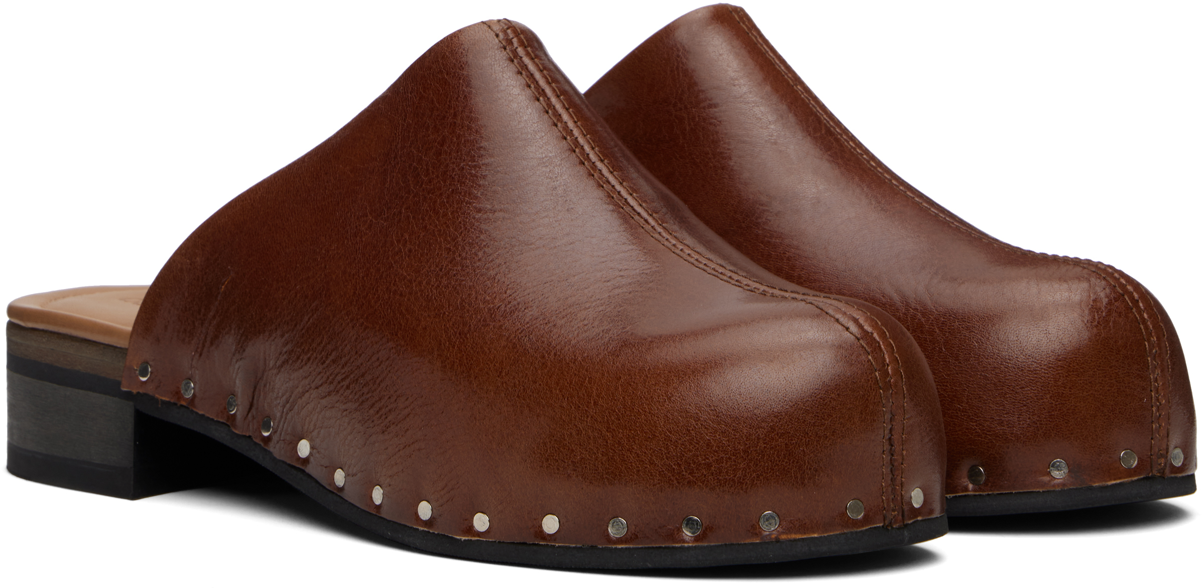 OUR LEGACY Brown Naoto Clogs