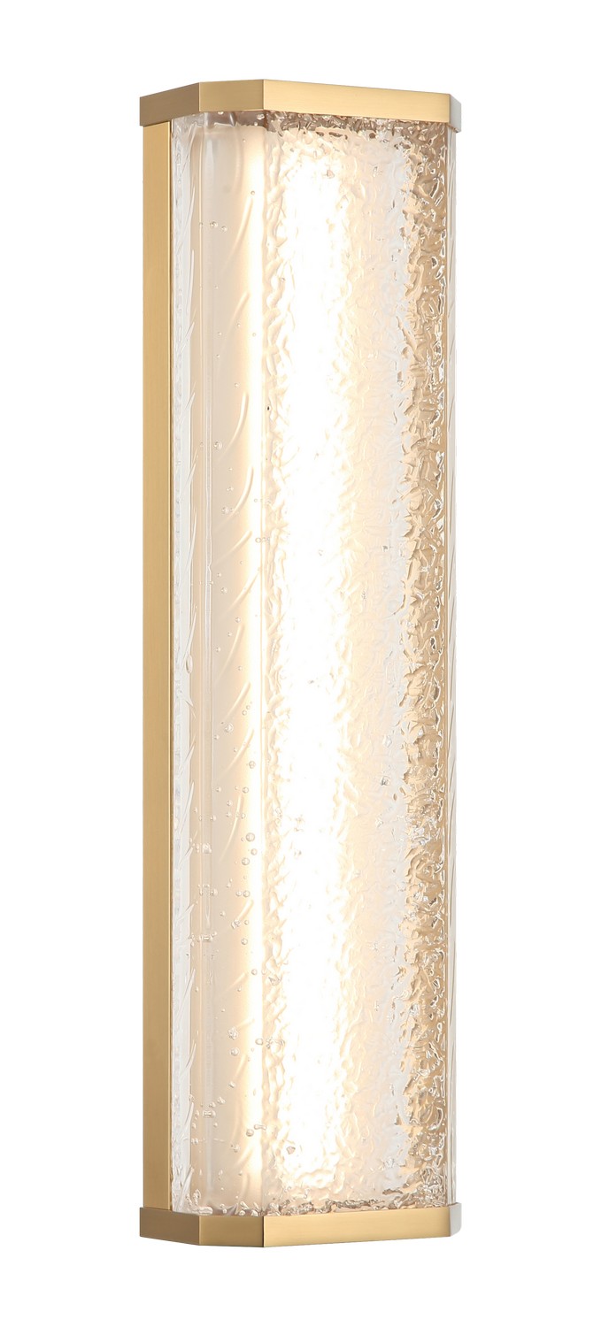 Aged Gold Brass LED Wall Sconce from the Aislynn Collection