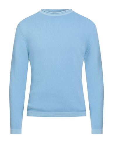 Lab Man Sweater Sky blue Size L Merino Wool, Cashmere
