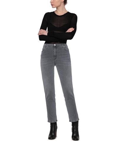 P_jean Woman Jeans Grey Size 28 Cotton, Polyester, Lyocell