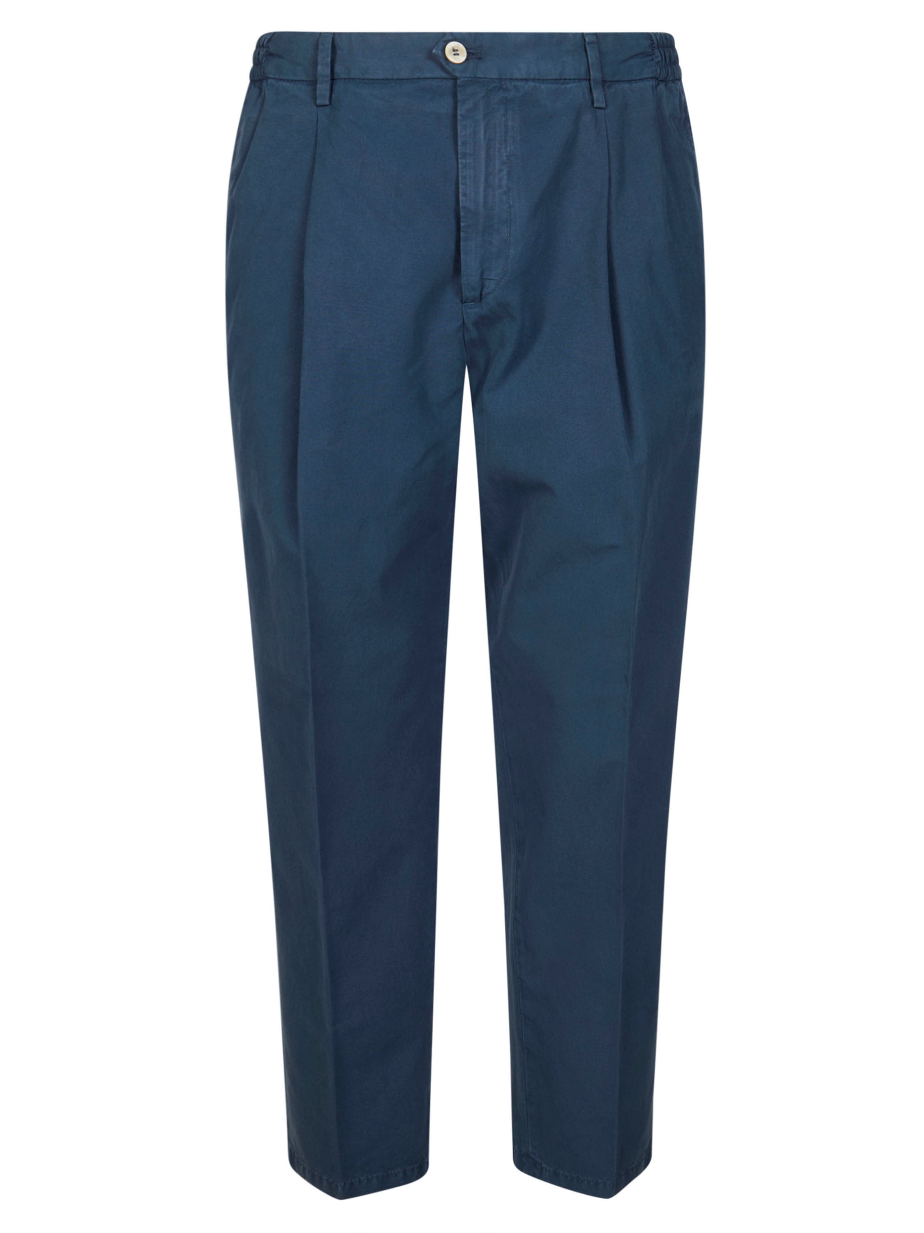 Men's Elastic Waist Trousers with Pinces