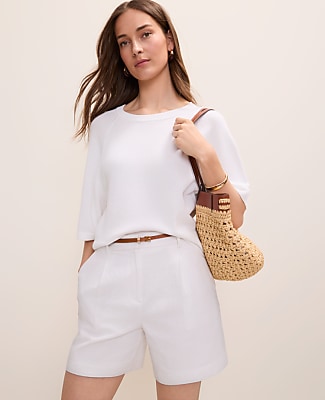 Ann Taylor Petite Raglan Crew Neck Sweater