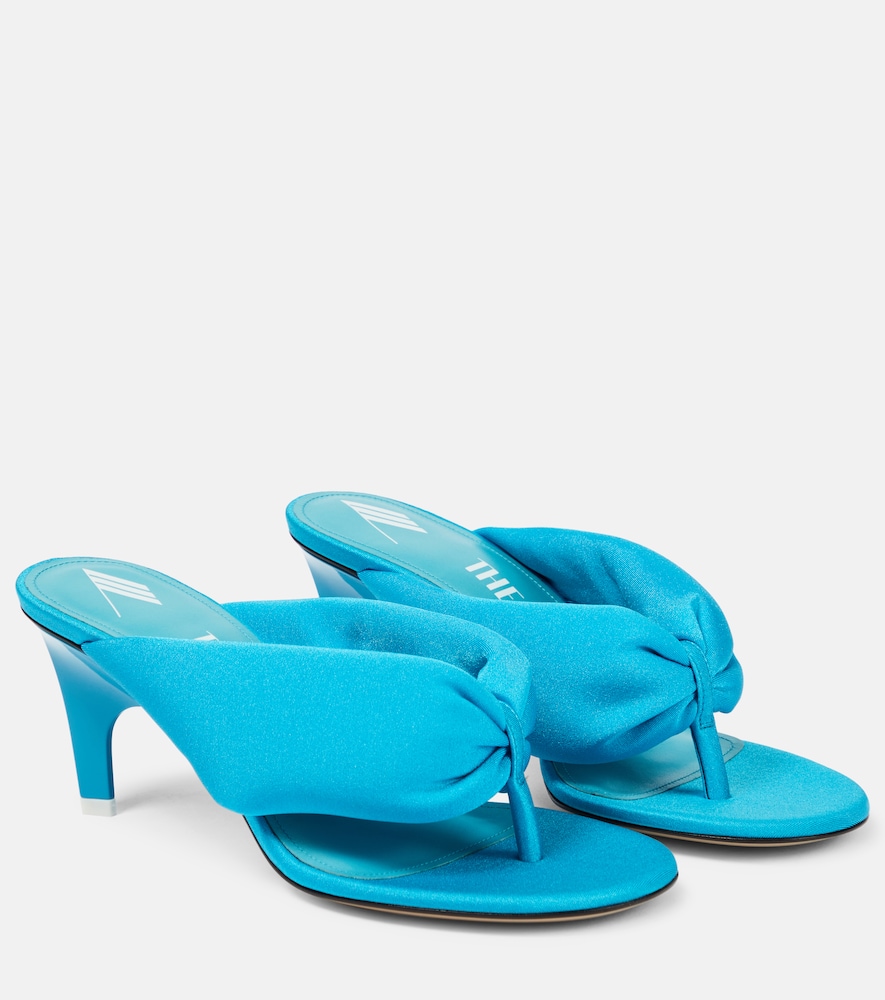 Satin thong sandals