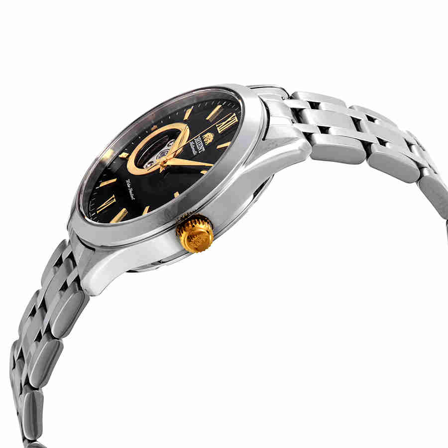 Open Heart Automatic Black Dial Mens Watch FAG03002B0