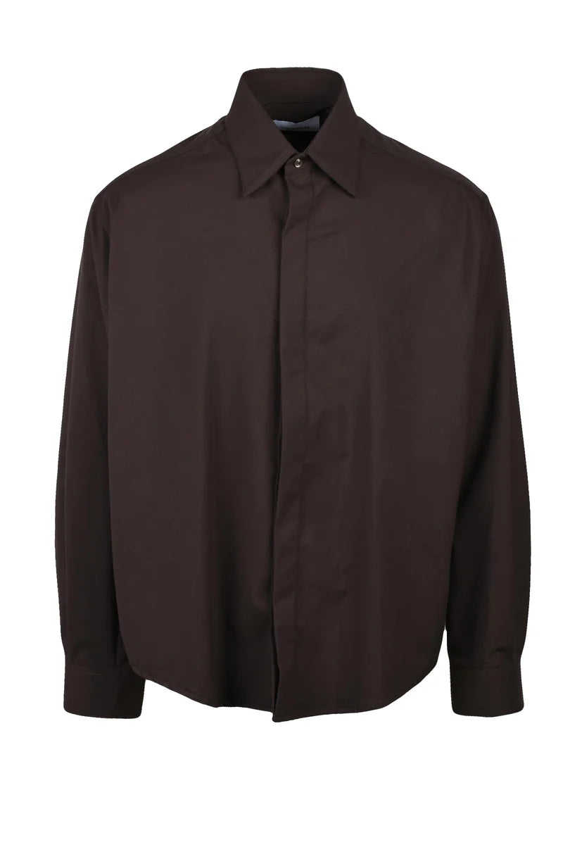 Shirt Polyester Viscose Elastane - Brown