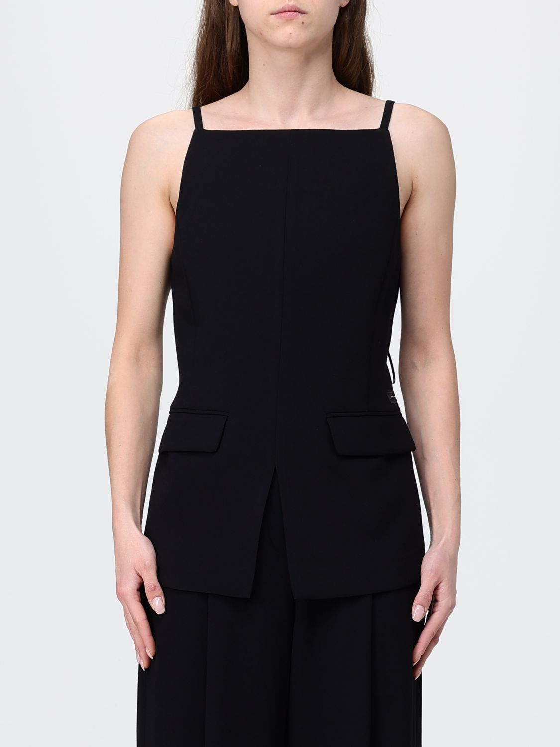 Top Woman color Black