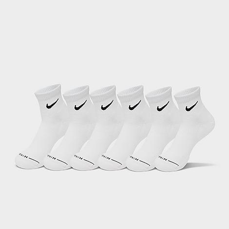 Men's Everyday Elevated Ankle Socks (6-Pack) in White/Black