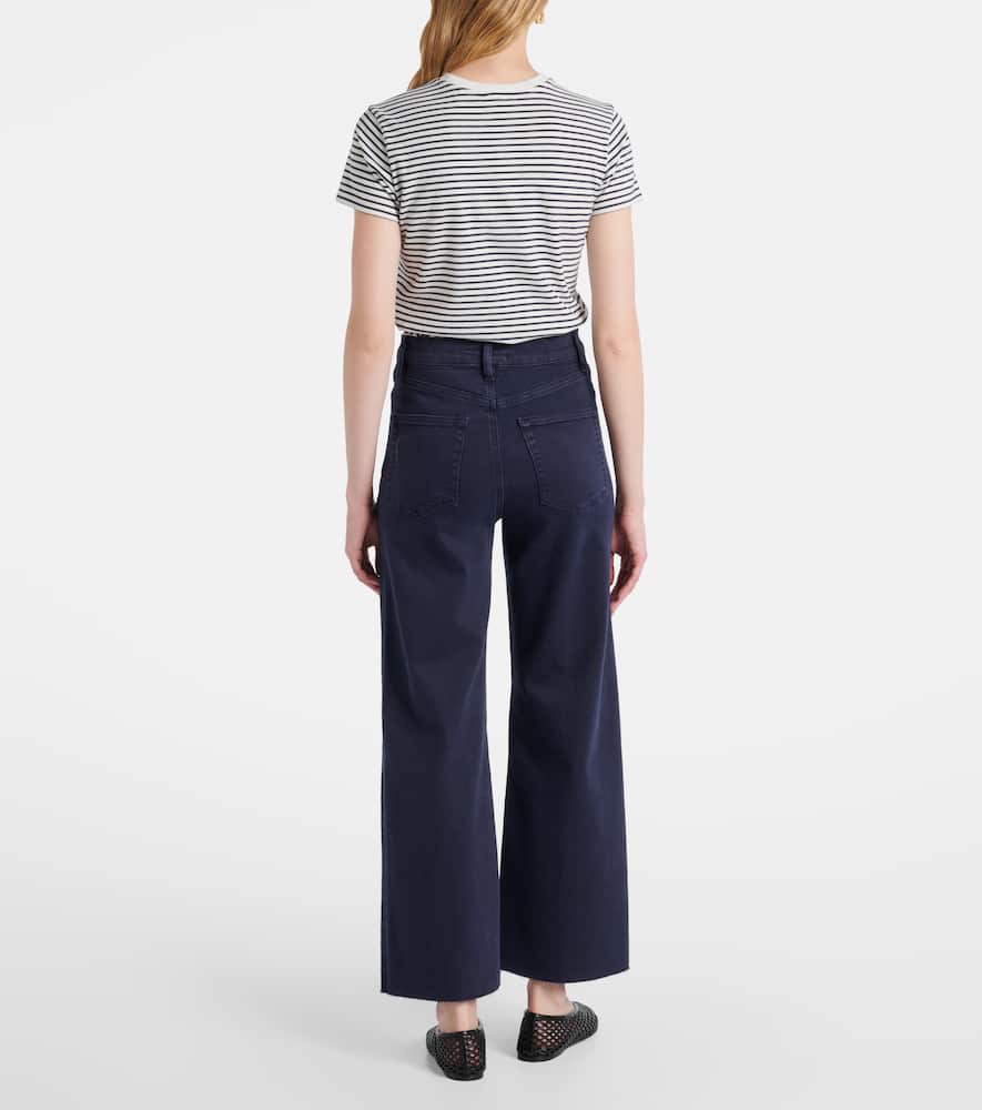 Anchor high-rise ankle wide-leg jeans
