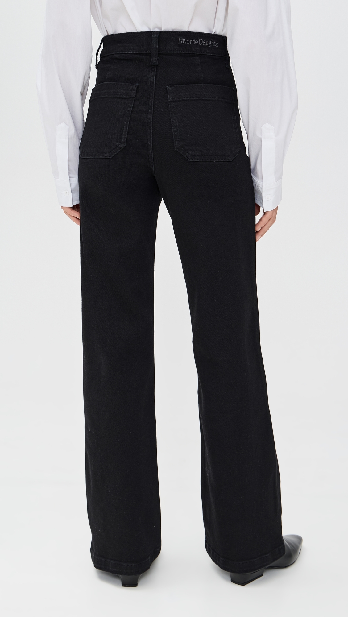 The Mischa Super High Rise Wide Leg Jeans Onyx