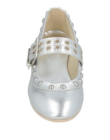Woman Ballet flats Silver Size 5 Leather