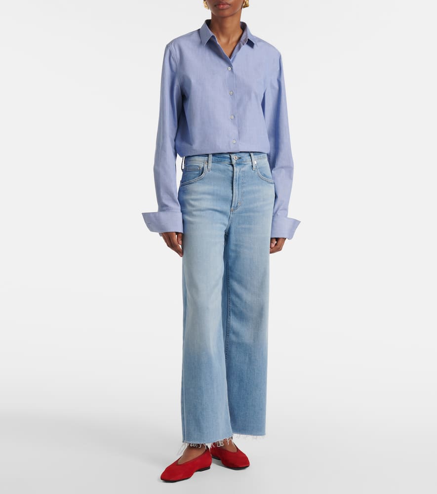 Lyra cropped wide-leg jeans
