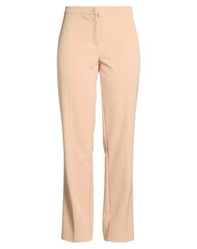 Woman Pants Beige Size 16 Polyester, Elastane