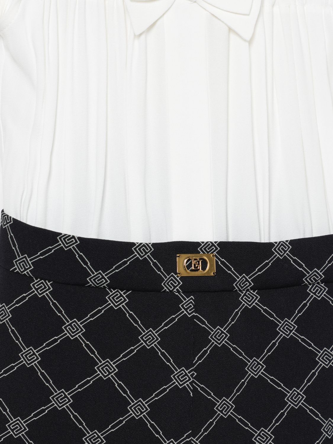 Pants ELISABETTA FRANCHI LA MIA BAMBINA Kids color White