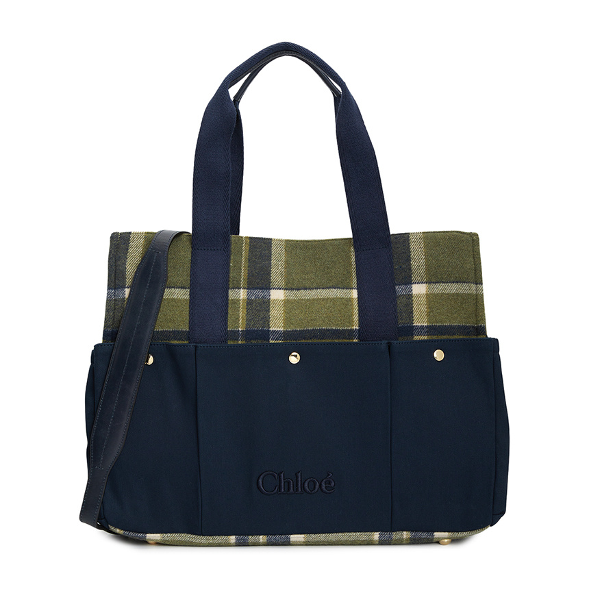 Chlo Kids Checked Changing Bag