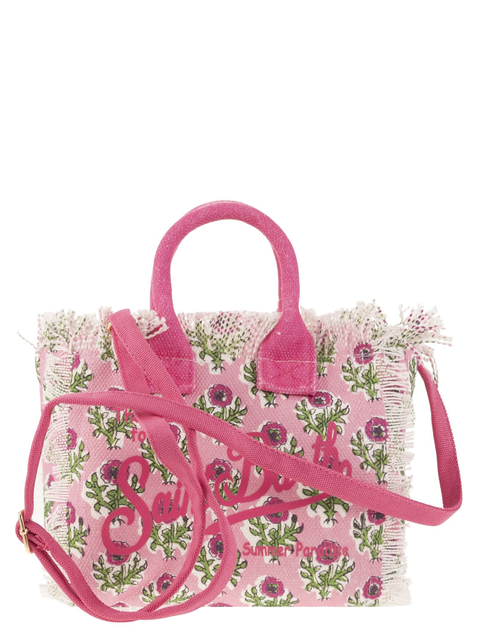 Mini Vanity Bag In Floral Cotton Canvas