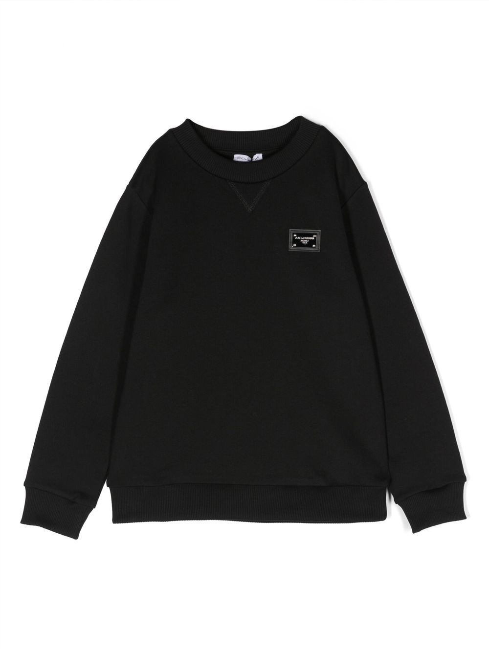 Logo-patch sweatshirt - Black