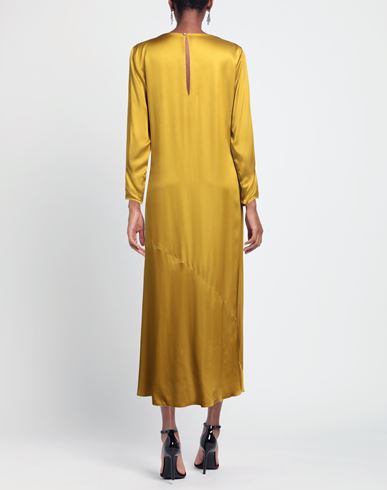 Pomandère Woman Midi dress Mustard Size 10 Cupro, Modal