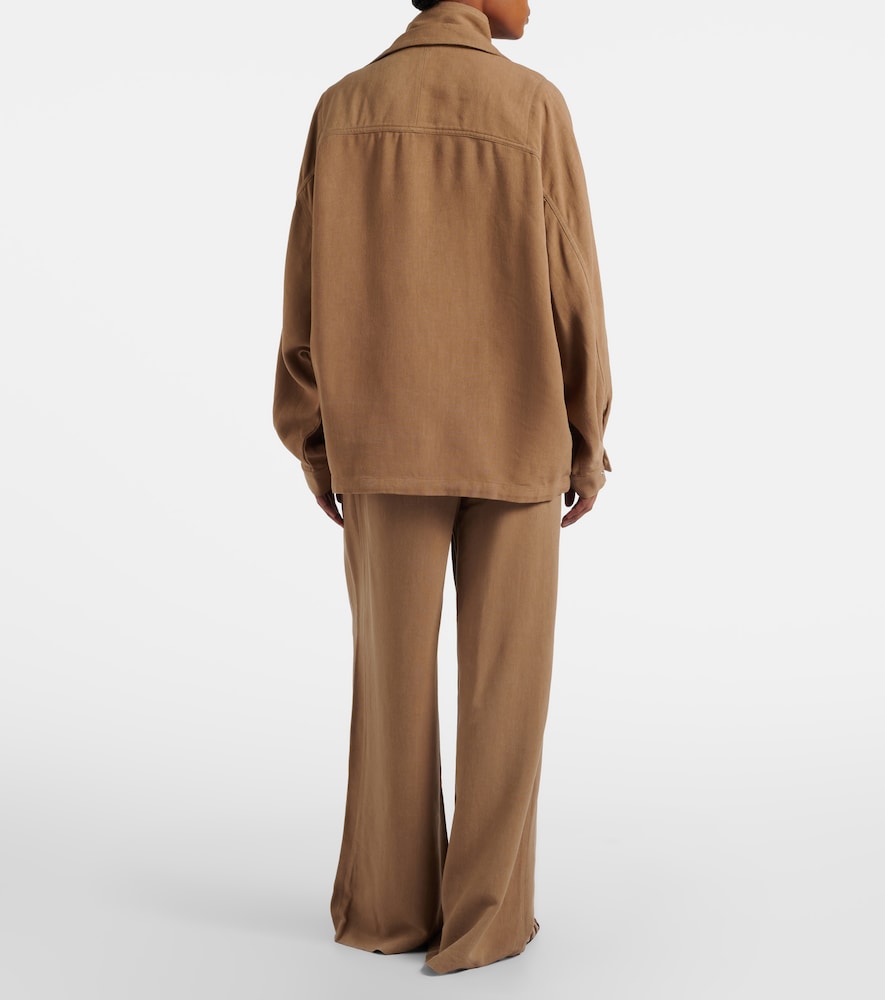 Marfa pleated wide-leg pants