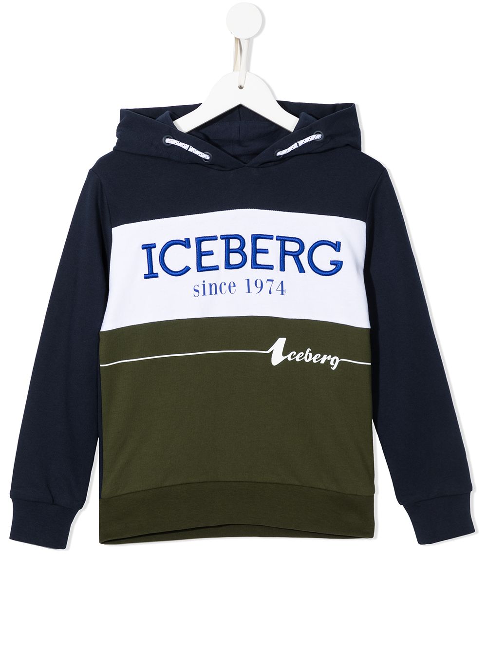 Logo-printed hoodie - Green